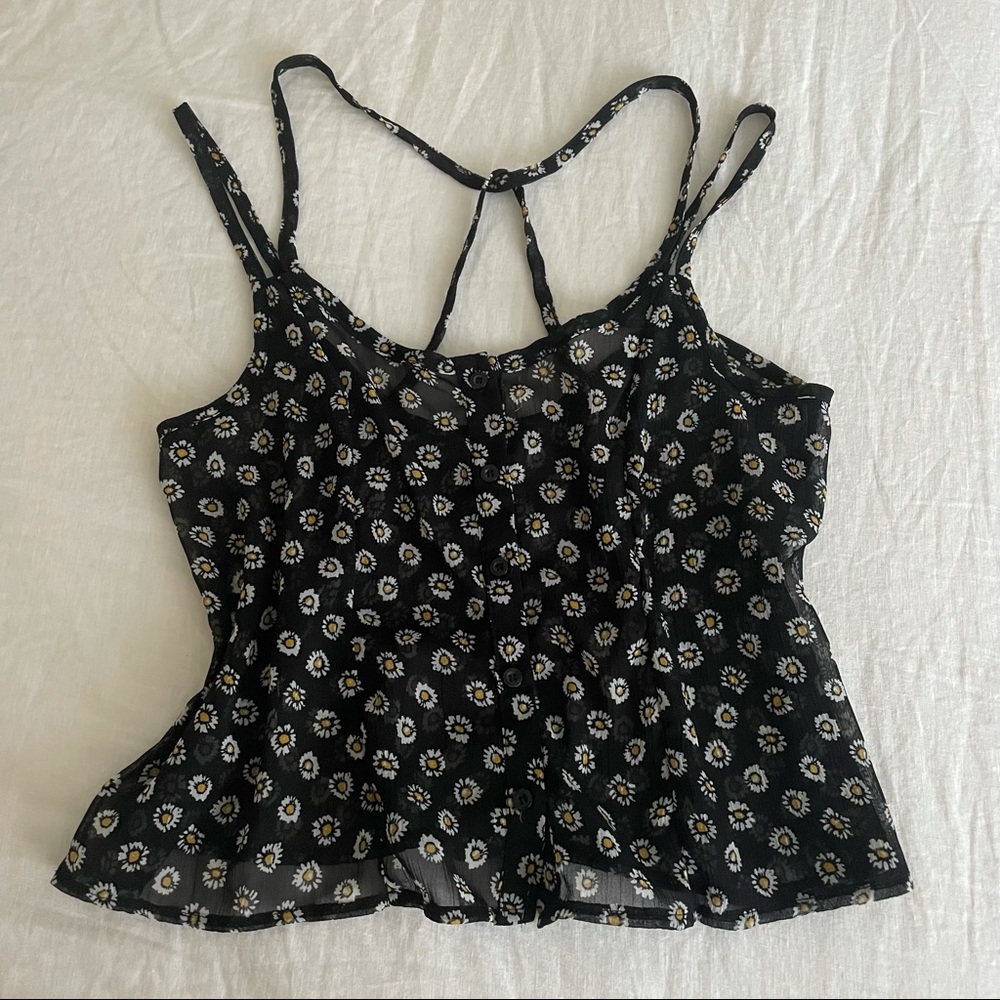 Daisy Chiffon Button Up Top